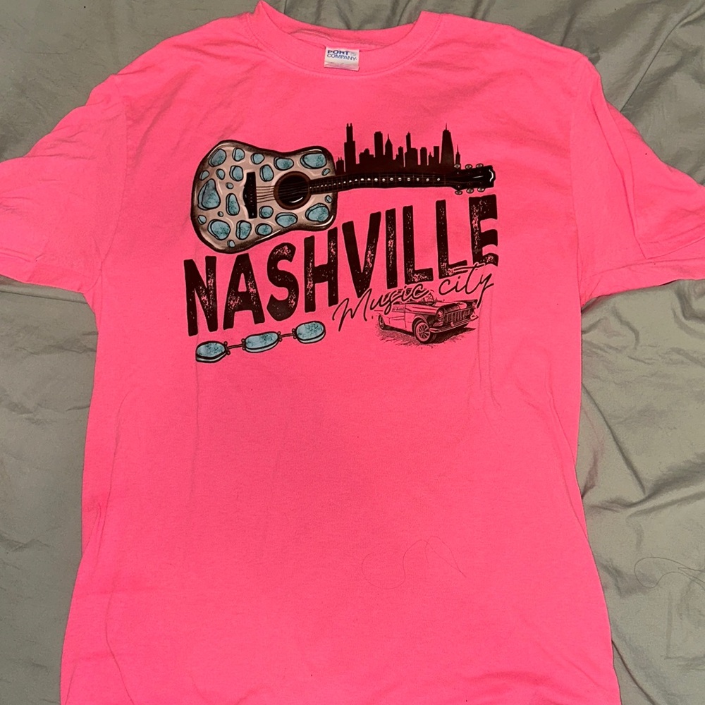Pink Nashville Graphic T-Shirt